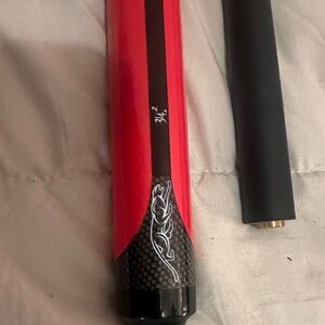 Red and Black Pool stick